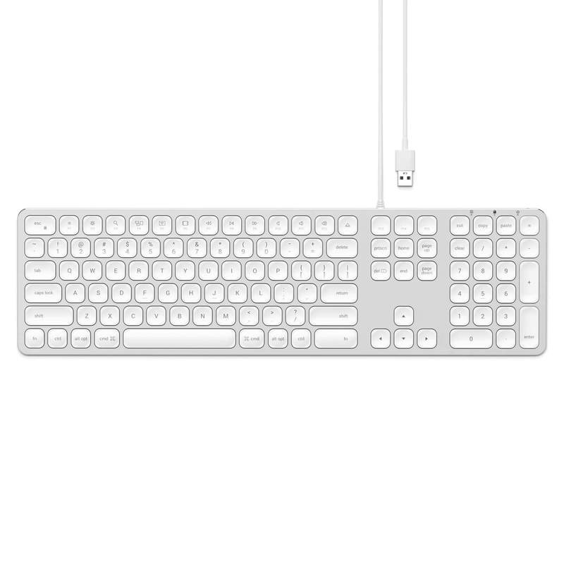 Satechi Aluminum Wired Keyboard For Mac Silver