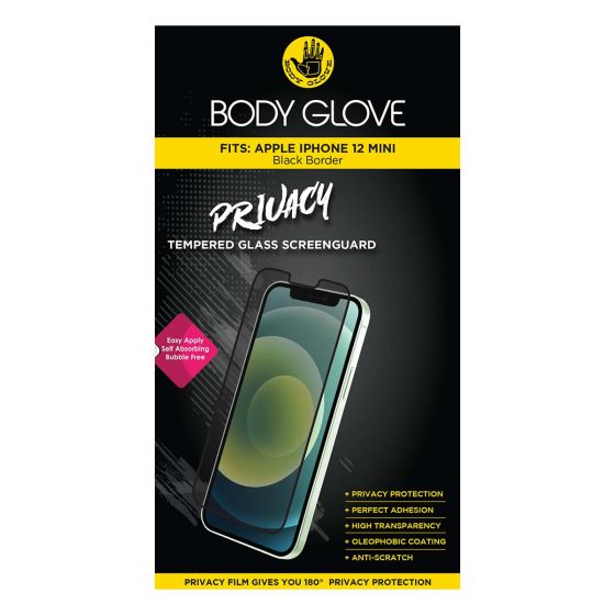 Body Glove iPhone 12 Mini Privacy Tempered Glass 