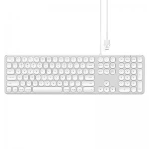 Satechi Aluminum Wired Keyboard For Mac Silver